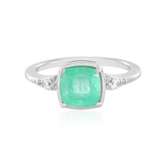 Anello in argento con Smeraldo Russo