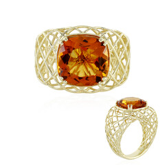 Anello in oro con Citrino Madeira (Ornaments by de Melo)