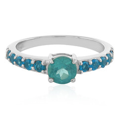Anello in argento con Apatite Blu
