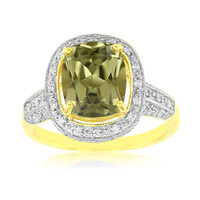Anello placcato in oro con Zultanite