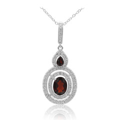 Collana in argento con Granato