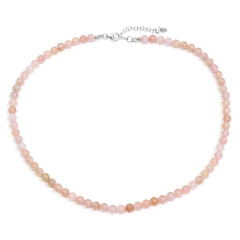 Collana in argento con Morganite