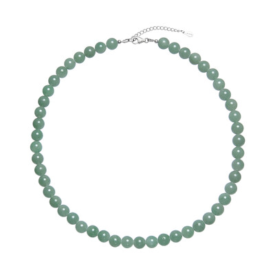 Collana in argento con Avventurina Verde