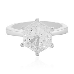 Anello in argento con Quarzo Bianco