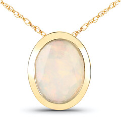 Collana in oro con Opale di Welo