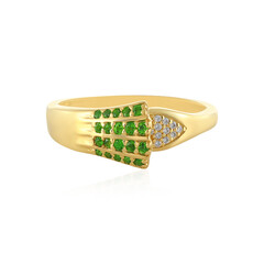 Anello in argento con Diopside Russo