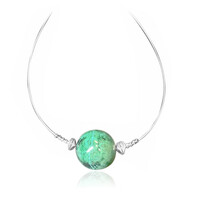 Collana in argento con Crisocolla