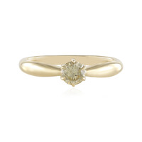 Anello in oro con Diamante Cioccolato I2