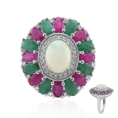 Anello in argento con Opale di Welo