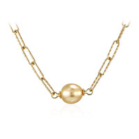 Collana in argento con Perla Dorata dei Mari del Sud Kabira (TPC)