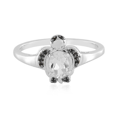 Anello in argento con Topazio Bianco