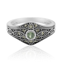Anello in argento con Zaffiro Verde