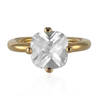 Anello in argento con Topazio Bianco