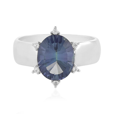 Anello in argento con Quarzo Mistico Blu