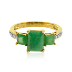 Anello in oro con Smeraldo Brasiliano
