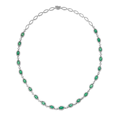 Collana in oro con Smeraldo Zambia AAA (CIRARI)