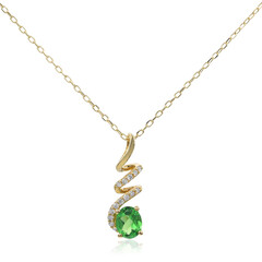 Collana in oro con Tsavorite del Kenya (CIRARI)