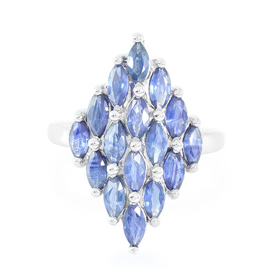 Anello in argento con Zaffiro di Laos