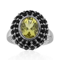 Anello in argento con Quarzo Ouro Verde
