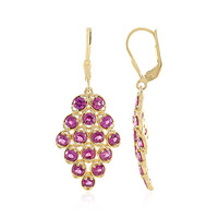 Orecchini in argento con Rodolite