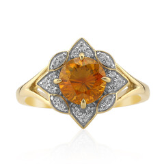 Anello in oro con Sfalerite