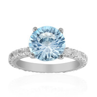 Anello in argento con Topazio Blu Cielo