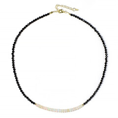 Collana in argento con Spinello Nero