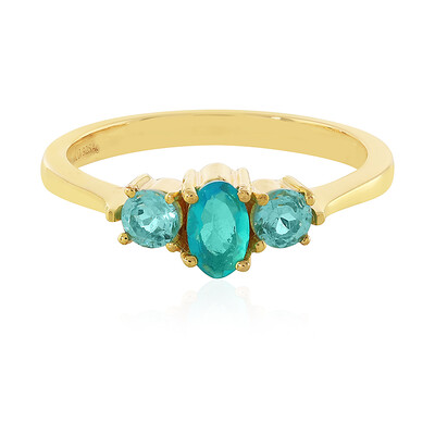 Anello in argento con Opale Blu dell'Etiopia
