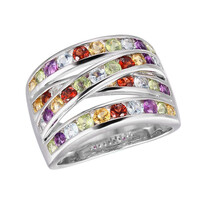 Anello in argento con Topazio Blu Cielo