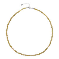 Collana in argento con Grossularia
