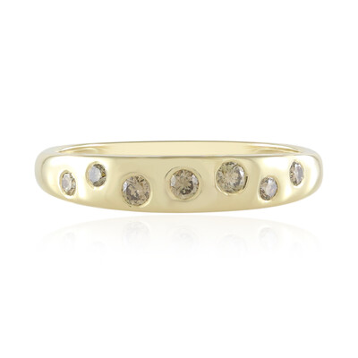 Anello in oro con Diamante Champagne SI1