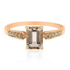 Anello in oro con Morganite