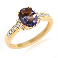 Anello in argento con Quarzo Mirtillo