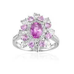 Anello in oro con Zaffiro Rosa (CIRARI)