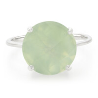 Anello in argento con Prehnite