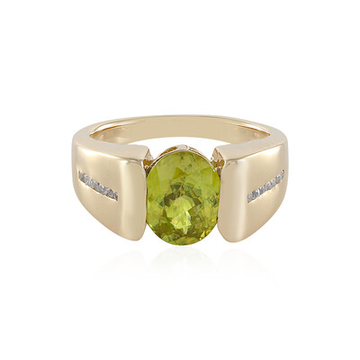 Anello in oro con Sfene