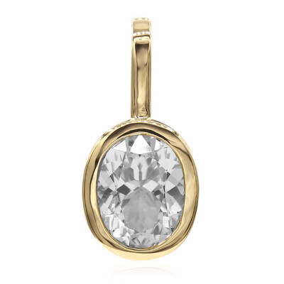 Ciondolo in oro con Quarzo Herkimer (Amanda Adkins)