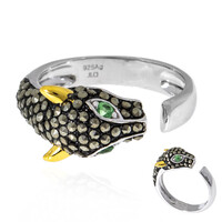 Anello in argento con Tsavorite