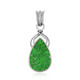 Ciondolo in argento con Uvarovite (Bali Barong)