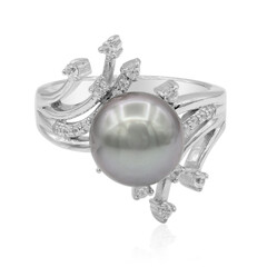 Anello in argento con Perla Tahitiana (TPC)