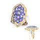 Anello in argento con Tanzanite (Gems en Vogue)