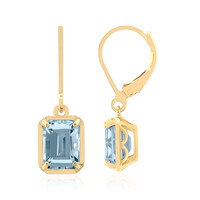 Orecchini in argento con Topazio Blu Cielo