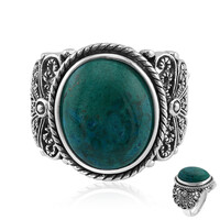 Anello in argento con Crisocolla (Art of Nature)