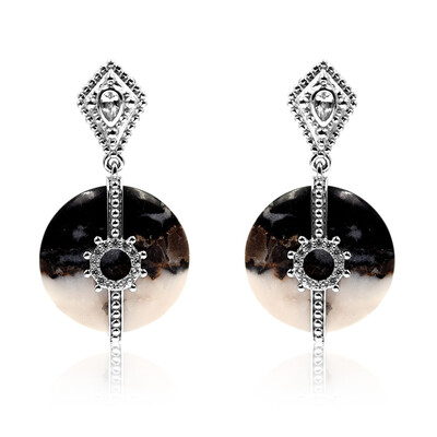 Orecchini in argento con Diaspro (Dallas Prince Designs)