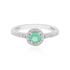 Anello in argento con Smeraldo Colombiano