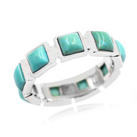Anello in argento con Turchese Tyrone (Anne Bever)