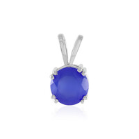 Ciondolo in argento con Calcedonio Blu