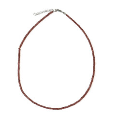 Collana in argento con Granato Mozambico