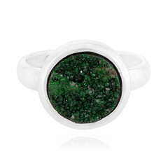Anello in argento con Uvarovite