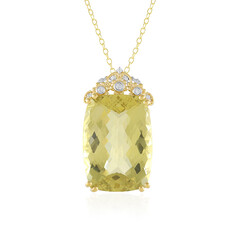 Collana in argento con Quarzo Ouro Verde (Gems en Vogue)